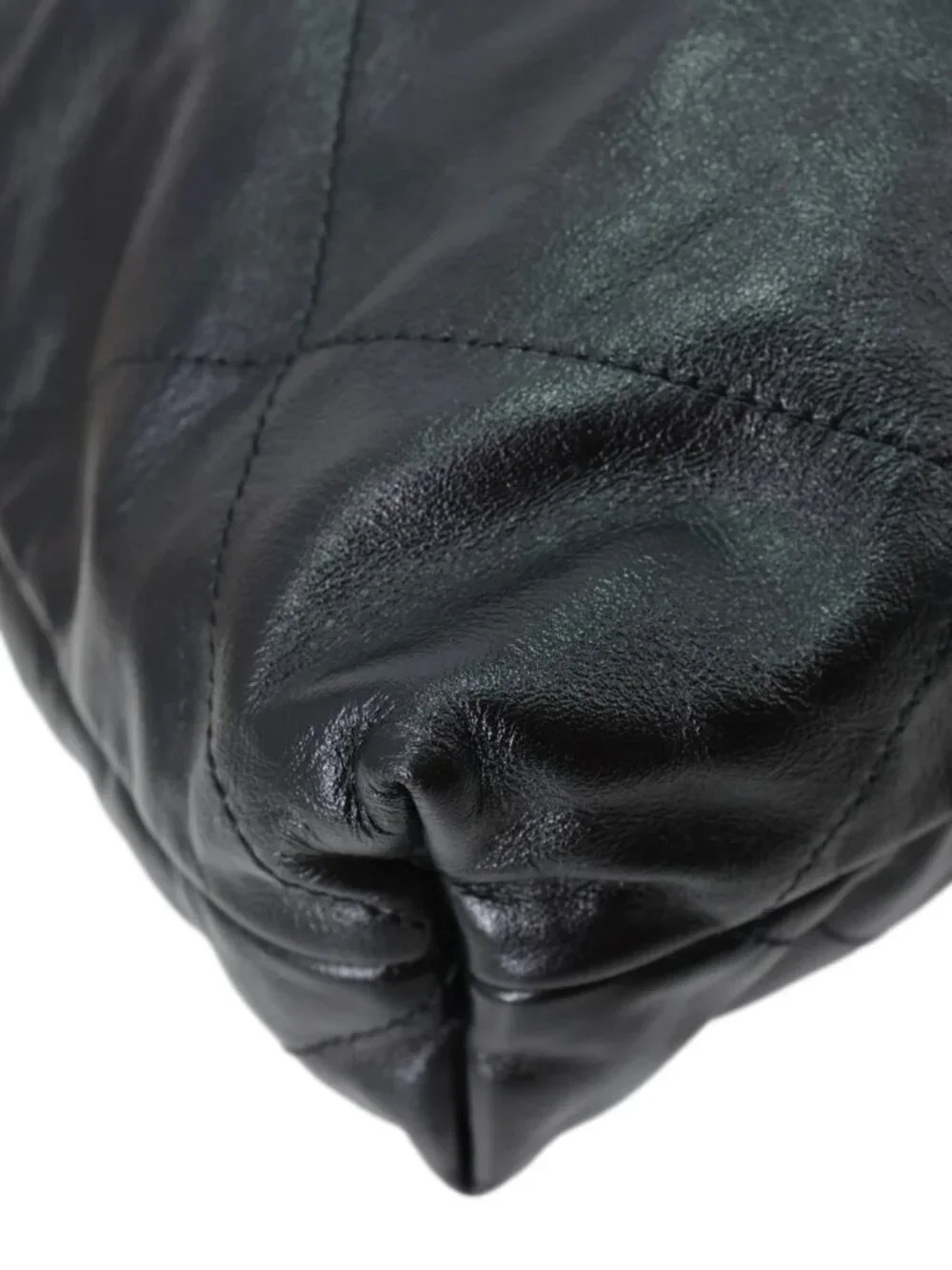 Chanel  22 Large Quilted Calfskin Leather Hobo Bag Black